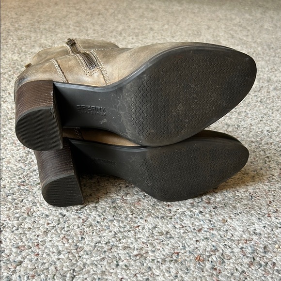 Sperry Brown Leather Ankle Boots Womens 8.5 - Picture 7 of 8